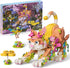 JOJO&Peach Cat and Flower Building Toy Set for Girls, Mothers Day Animals