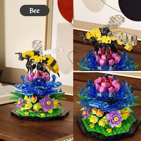 itshWOee Set,855 Ideas Insect Collection Building PCS Butterfly Dragonfly Bee Display Models for Botanicals Flowers