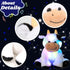 Cuteoy Glowing LED Cow Nightlight, Musical Plush Stuffed Animal with Lullabies, Gifts for Kids, 10"