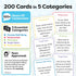200 Family Conversation Cards - Put Down The Phones & Connect with Family - Get to Know Each Other Better