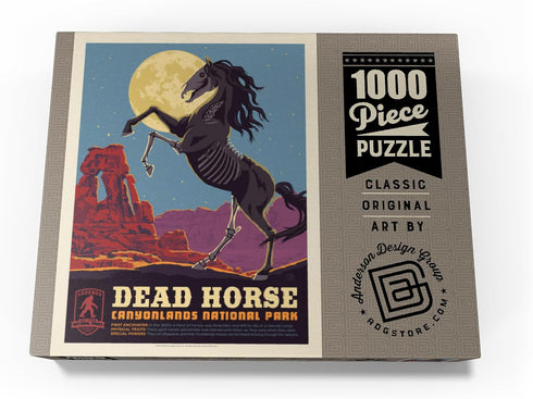 MyPuzzle Legends of The National Parks: Canyonlands' Dead Horse - Vintage Poster Premium 1000 Piece Jigsaw Puzzle