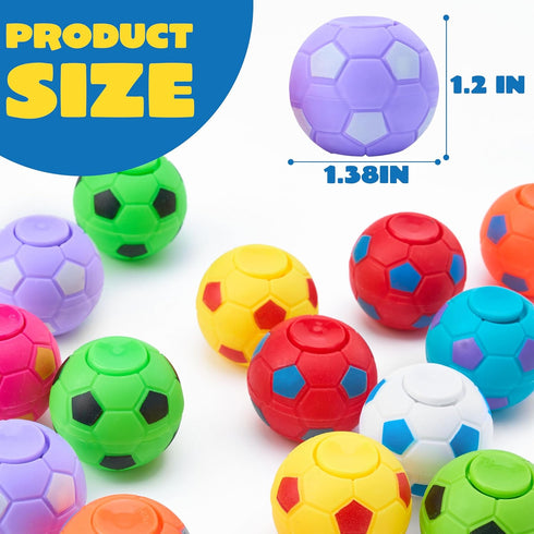 36 Pack JOYIN Soccer Fidget Spinners for Kids, Goodie Bag Stuffers for Birthday Party, Soccer Party Favors, Fidget Toys