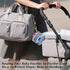 PYBUG Independence Day Dessert Round Pacifier Storage Case, Polyester & TPU Lined with Hook Buckle, Pacifier Container