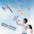 PLAYSTEM 4 Pack Set Balsa Wood Airplane Kit - Model Gliders & Rubber Band Powered Planes | Outdoor Toy for Kids | STEM