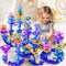 LILYBUDS 97 Pcs 3 Year Old Girl Gifts,Flower Garden Building Toy Set Toddlers