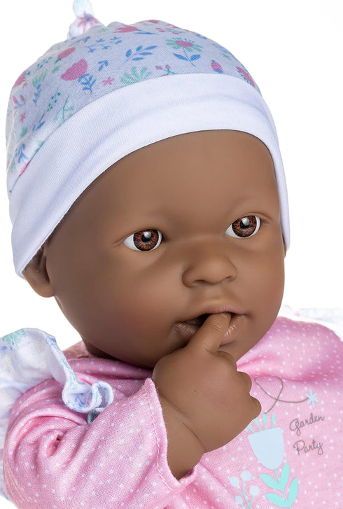 JC Toys La Baby African American 20-inch Soft Body Baby Doll - Washable with Removable Accessories