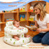 3-36 EXBEPE Thickened Inflatable Baby Seat, Sit Me Up Floor Seat for Babies Months with Tray, Sitting Support Infant