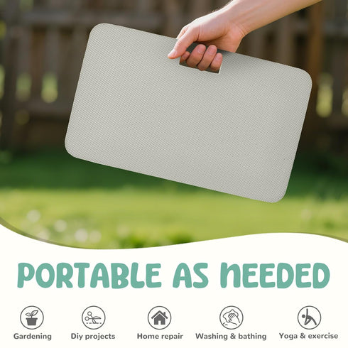 LAUJIA Grey Foldable Baby Bathtub with Cushion & Kneeling Pad, Large Infant Bath Tub with Thermometer & Support Pillow