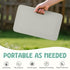 LAUJIA Grey Foldable Baby Bathtub with Cushion & Kneeling Pad, Large Infant Bath Tub with Thermometer & Support Pillow