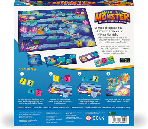 ThinkFun Math Path Monster - Engaging Cooperative Board Game | Enhances Math Skills for Kids and Adults