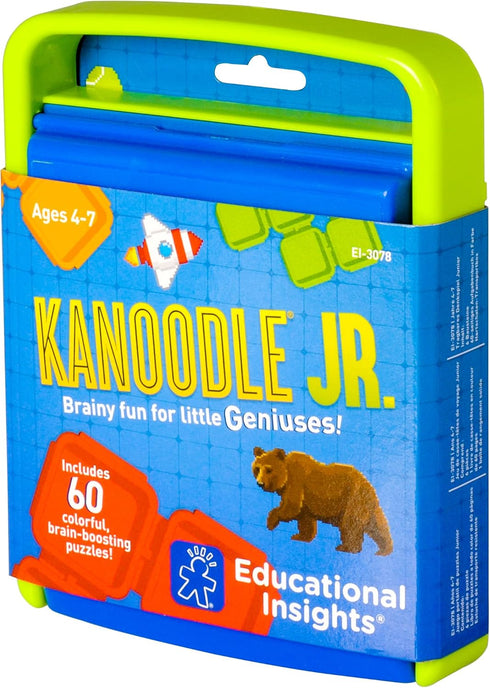 Educational Insights Kanoodle Jr. 3D Brain Teaser Puzzles, Fun Travel Games for Kids Ages 4+