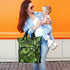 YANENDIE Backpack, Backpack Backpack Raindrops on Leaves Diaper Bag Unisex Travel Baby Diaper Bags with Stroller Straps