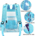 Yusudan Backpack Clear Diaper Bag for Baby Girls Boys, Mom Nappy Changing Bags for Women (Light Blue)