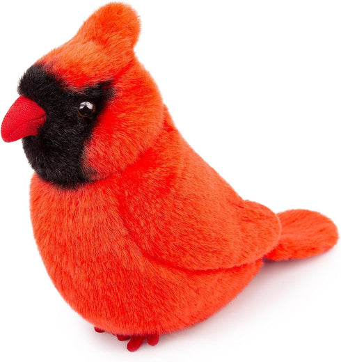 Red Cardinal Bird Plush Toy, Realistic Northern Cardinal Stuffed Animals 6 inch, Cute Plush for Friends