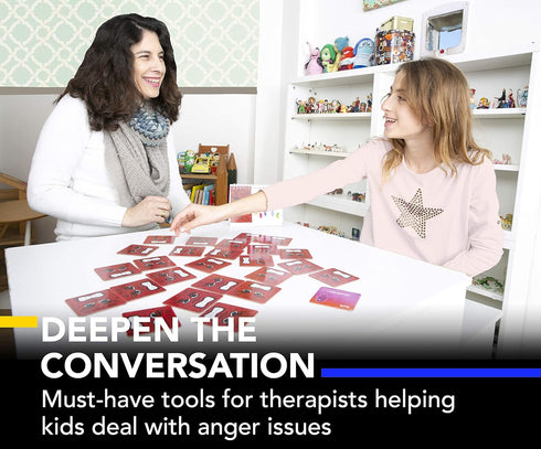 Behind the Anger Therapy Kit - Anger Management Games for Kids and Teens, Therapeutic Tools for Professionals.
