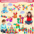 Magnetic Tiles for Kids, 3D Magnet Blocks Building Toys, Preschool Stacking Blocks STEM Toys for Toddlers Ages 3-12