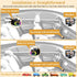 Wkzay 1080P, 150 4.3 Baby Car Camera for Backseat HD Wide Angle, Night Vision, Easy Installation, Adjustable LED Light