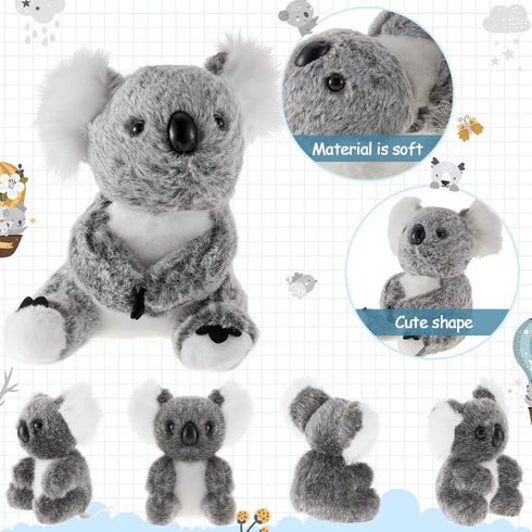 5 11.8 Inches 5.5 Inches Meooeck Pcs Koala Bear Stuffed Plush Animal Mum Koala Plush Toy Doll Toy Gift for Birthday