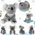 5 11.8 Inches 5.5 Inches Meooeck Pcs Koala Bear Stuffed Plush Animal Mum Koala Plush Toy Doll Toy Gift for Birthday