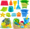 Aimlovs Collapsible Beach Toys Set for Kids,Sand Bucket Shovel, Rake, Mesh Bag 4