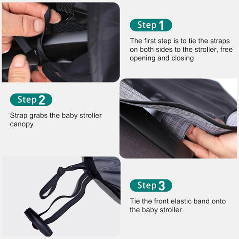 Youpinby 97% Stroller Sun Shade - Universal Stroller Sun Shade for Travel Strollers, Jogging Strollers; Baby