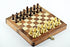 Wooden Magnetic Chess Board Set, 7" Folding Game for Adults & Kids, Portable Travel Chess