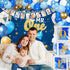 YHFNDIYS 1st Baby Boy Birthday Decorations, Baby First Birthday Decorations for Boy,Boys First Birthday Party Supplies
