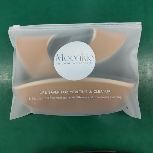 Moonkie Silicone Bibs Set Of 3, BPA Free Soft Adjustable Fit Waterproof Feeding Bibs for Babies and Toddlers