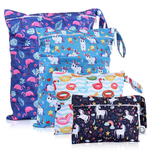 Waterproof and Reusable Wet Bag Diaper Stroller Water Resistant Swimsuit Travel Toiletries