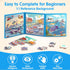 SYNARRY Air Land Water Transport Magnetic Puzzles for Toddlers 2-4, 20 Pieces Travel Puzzles for Kids Ages 4-6