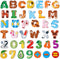 Magnetic Letters and Numbers Fridge Magnets, 26 Uppercase Letters and 0-9 Numbers, Animal Alphabet Toy Set for Kids