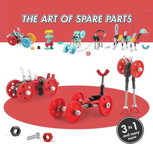 Vehicle Stem Building Toys - Educational Build Your Own Robot Toy for Kids Age 6+ - FormulaBit