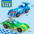 Klever Kits 4 DIY Wooden Race Cars, Build & Paint Your Own Craft Kit, Easy to Assemble Birthday Presents for Kids