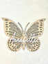 Chillever 3D - Personalized Butterfly Name Sign, Custom Wood Personalized Butterfly Wall Decor with Baby Name Sign