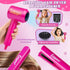 Cleboen 35PCS Playset 3 4 5 6 7 8+ Hair Styling Doll Head Makeup Kit for Girls Toys, Kids Hair Salon Pretend