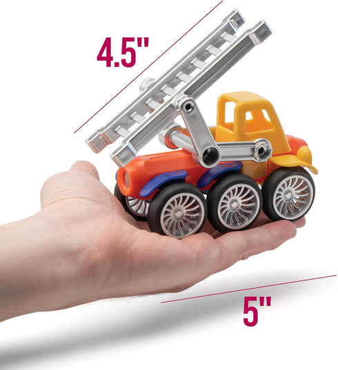 Play Brainy Magnetic Toy Cars Set, 42 Piece Educational Toys for Toddlers and Preschoolers