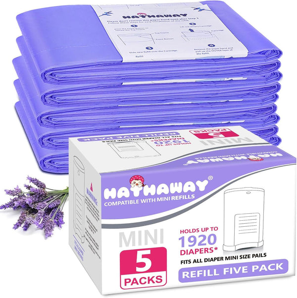 RUZAKO Diaper Pail Refill Bags Compatible With Dekor Mini Diaper Pail, Extra 30%