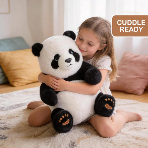 Riverwar Toy,18" Big Panda Stuffed Animal Plush Large Size Cute Giant Cuddly Soft Gift for Babies, Boys