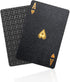 BIERDORF Diamond Waterproof Playing Cards - Black Poker Cards, HD Deck (3-Pack)
