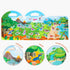 MIKNEKE 6 Pack 1-3 2-4 2 3 4 Jelly Reusable Sticker Books for Toddlers Years, Portable Travel Toys Sticker Activity
