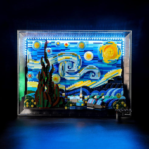 BRIKSMAX LED Lighting Kit for LEGO-21333 Vincent van Gogh, The Starry Night, Remote-Control Version