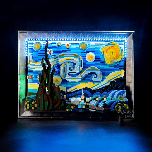 BRIKSMAX LED Lighting Kit for LEGO-21333 Vincent van Gogh, The Starry Night, Remote-Control Version
