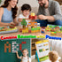 35PCS 3-8, 3-5Fun Farm Animal Magnetic Building Blocks Travel Toys, Magnetic Cubes for Kids Portable STEM Building