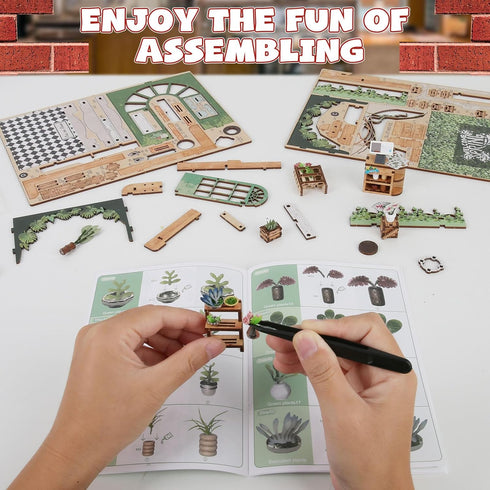 lovelyhome 3D DIY Book Nook Kit, Flower Shop Miniature House Dollhouse Kit for Adults Teen, Mini House Building Kit