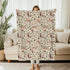 Cstdyfrv Country 60x80in Vintage Deer Boho Leaves Baby Blankets for Boys Girls Animal Receiving Swaddle Blankets