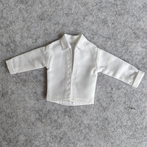 1/12 Scale Figure Clothes Shirt Coat Cardigan for 6inch Male Action Figure Body Doll (Black)