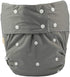 JOBEBE (Grey-3PCS) Adult Cloth Diaper Cover Nappy Reusable Washable Adjustable for Disability Incontinence Person