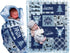Baby Blankets with Name and Year (Blue, 30x40) Woodland Animals Bear Adventure for Newborn Baby Room Nursery Christening