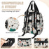 Eativisa Backpack-Multi-functional Terrazzo style Diaper Bag mother and baby bag Thermal compartment USB charging port