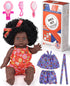3 4 5 6 Old,12 inch 2-Sets GAGAKU Black Baby Doll for Years Black Baby Dolls for Girls with Curly Hair, Doll